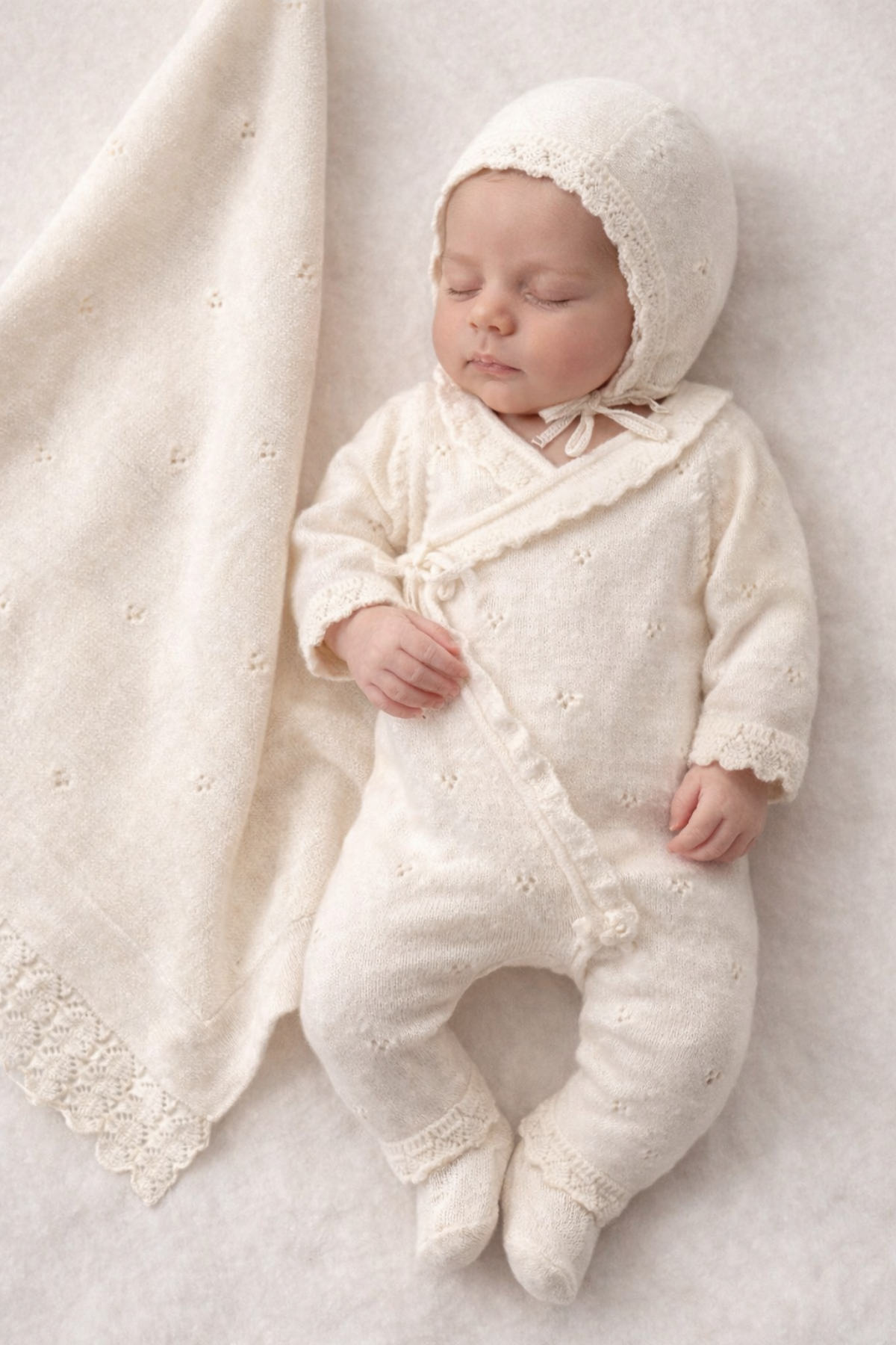 İlk Adım Elegans Kız Bebek Hastane Çıkış Seti Krem