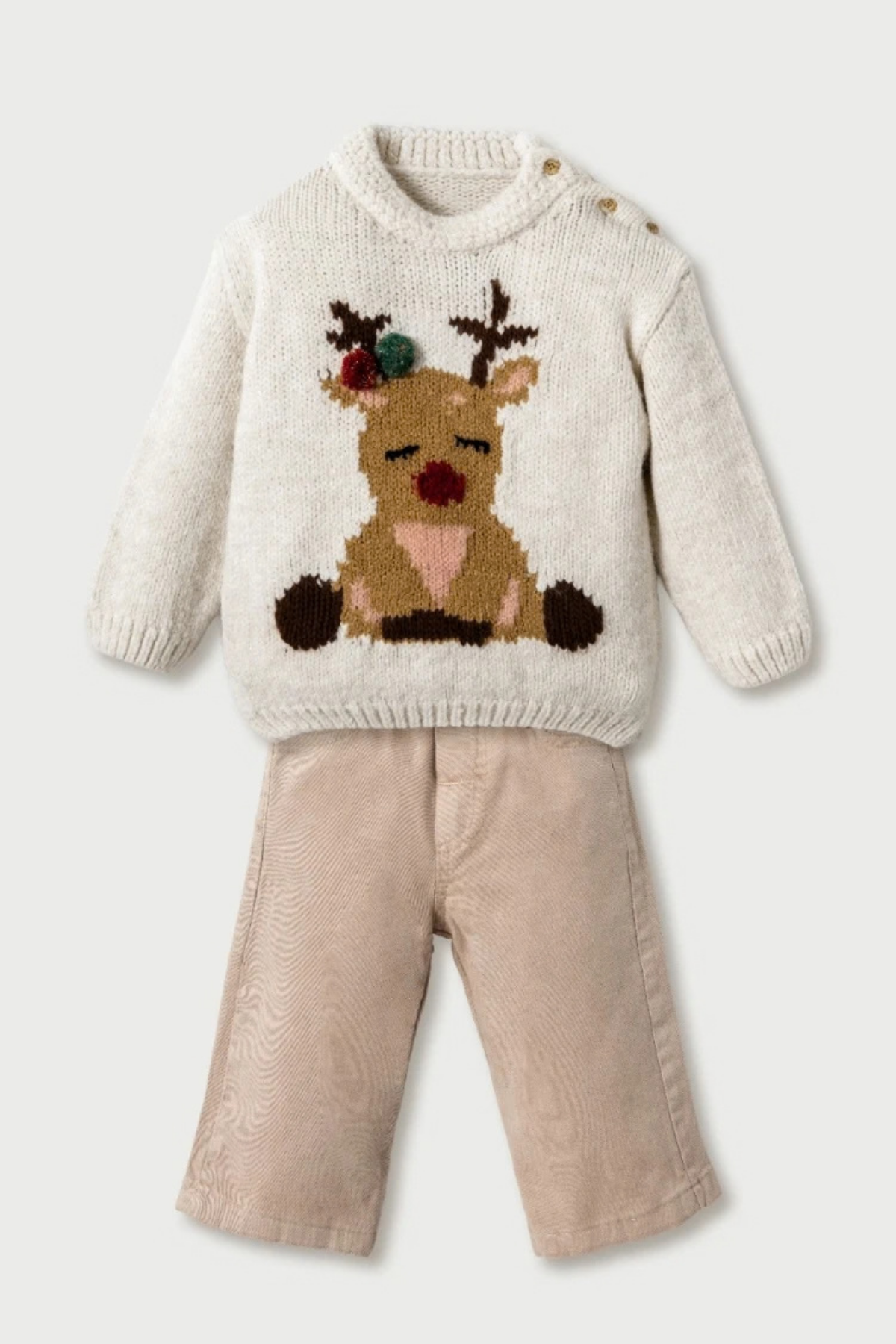Little Rudolph 2 Parça Kız Bebek Triko Takım