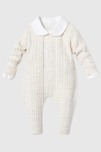 Pure Love 6 Parça Unisex Triko Hastane Çıkış Seti/ Ekru