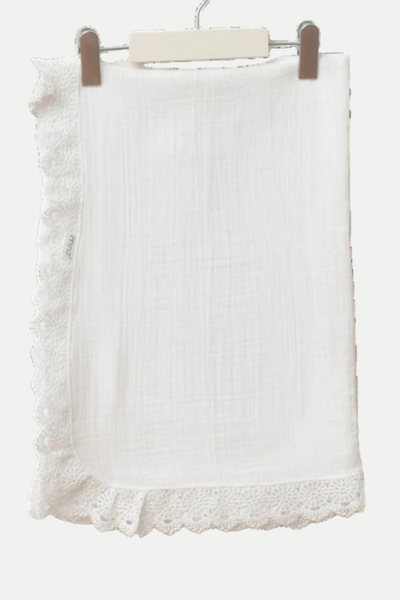 Pure Lace 3 Parça Müslin Yenidoğan Hastane Çıkış Seti