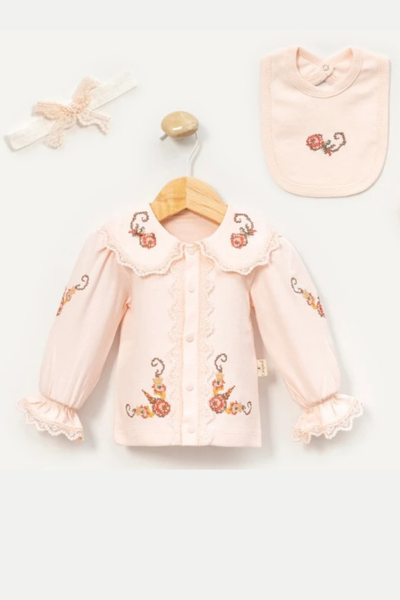 Rose Garden 7 Parça Kız Bebek Hastane Çıkışı Seti / Pembe