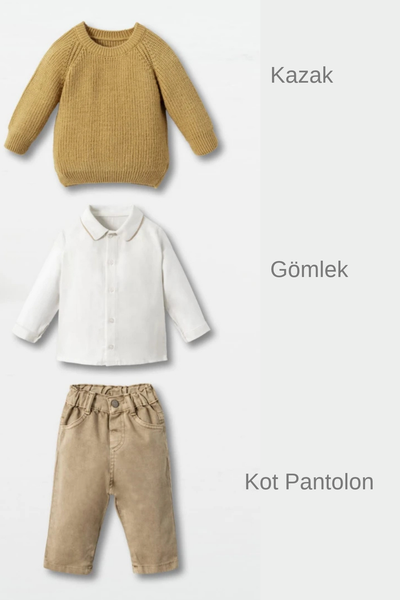 Toprak Triko Erkek Bebek Takımı