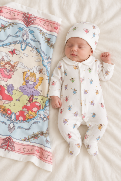 Peri Masalı Fairy Tale Kız Bebek Battaniyeli Hastane Çıkışı Seti