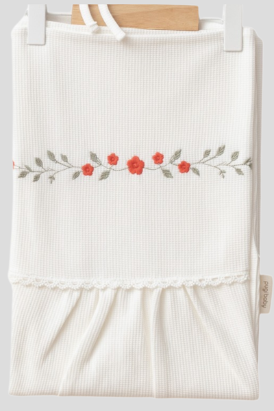 Mirel Natural Set Kız Bebek Hastane Çıkışı 4 Parça- Beyaz