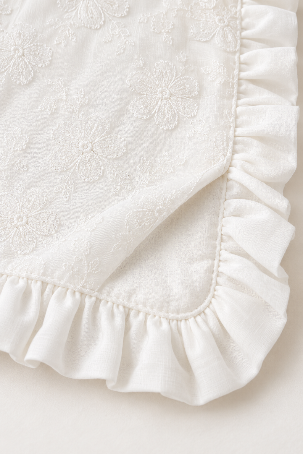 Liora Blush Dantel Yakalı 5 Parça Kız Bebek Hastane Çıkışı Seti / Ekru