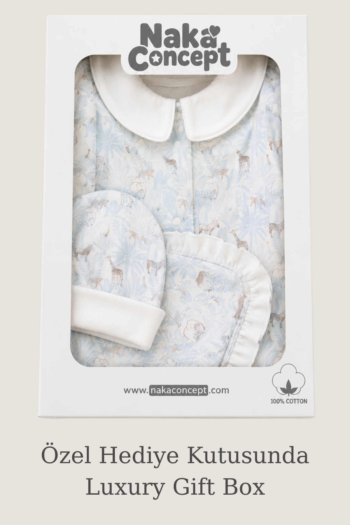 Bébé Zebra Fleur 3 Parça Hastane Çıkışı Seti