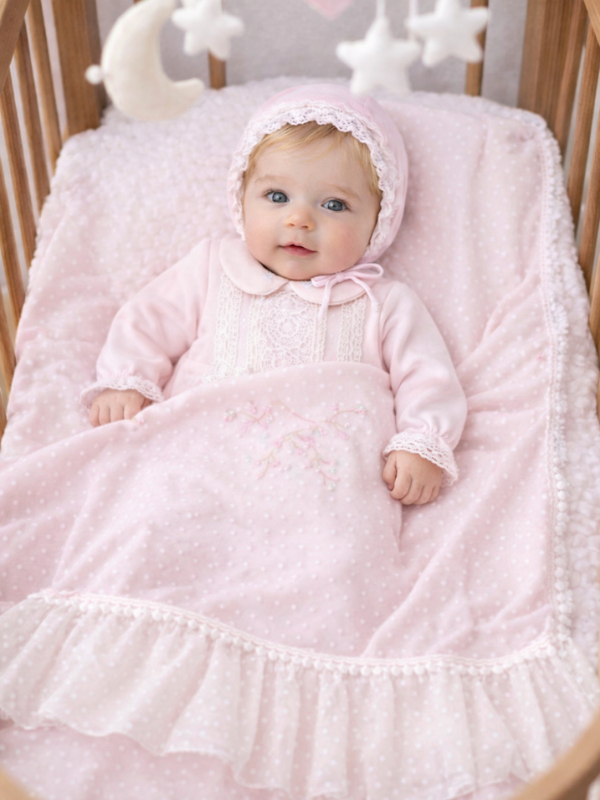 Celeste Pearl Kız Bebek Hastane Çıkış Seti- 4 Parça