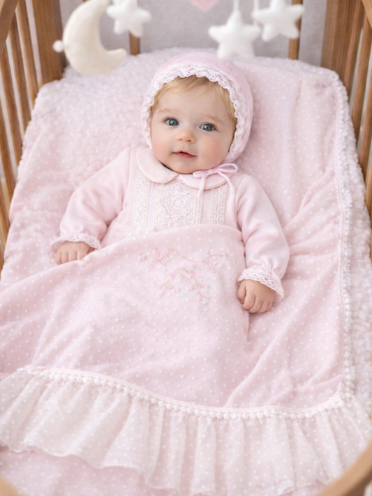 Celeste Pearl Kız Bebek Hastane Çıkış Seti- 4 Parça