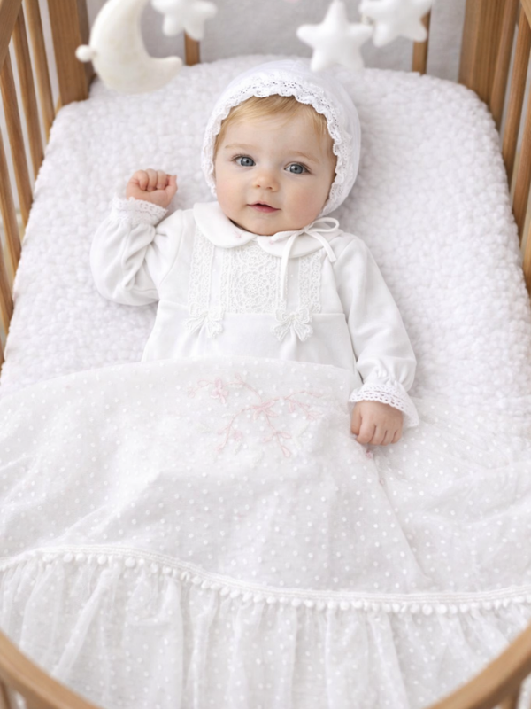 Celeste Pearl Kız Bebek Hastane Çıkış Seti- 4 Parça