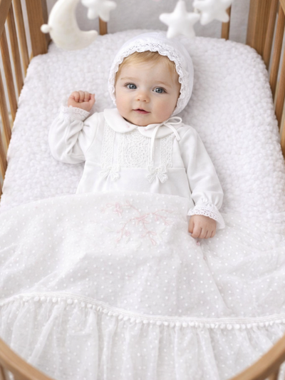Celeste Pearl Kız Bebek Hastane Çıkış Seti- 4 Parça
