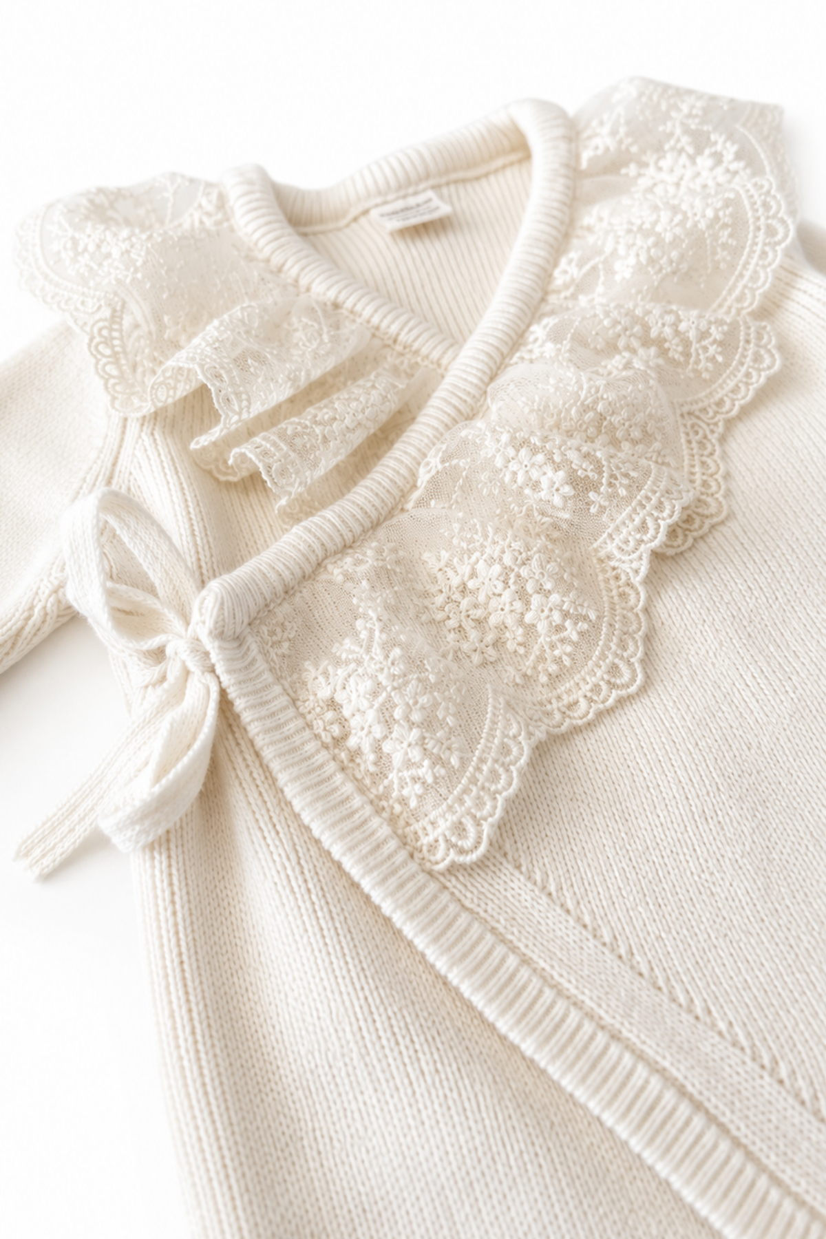 Lumina Premium Lace Knit Yenidoğan Hastane Çıkış Seti 6 Parça