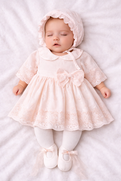 Rosalie Signature Collection – Kız Bebek Elbisesi- 4 Parça