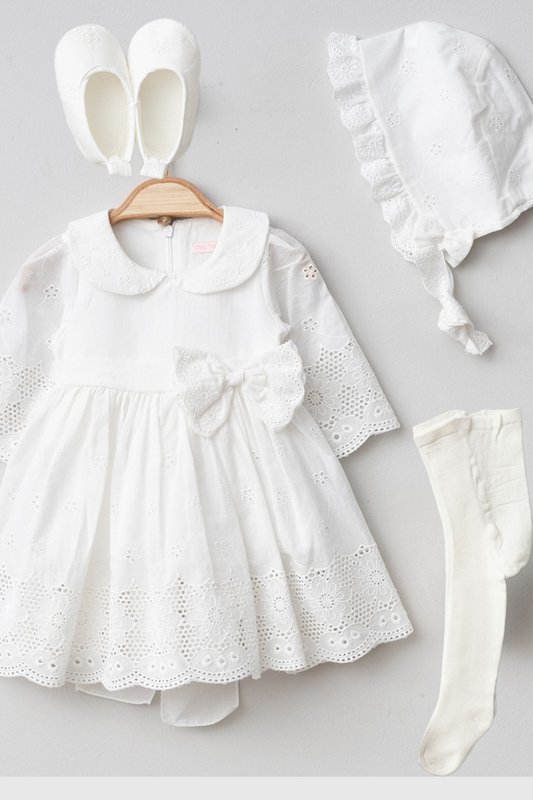 Rosalie Signature Collection – Kız Bebek Elbisesi- 4 Parça