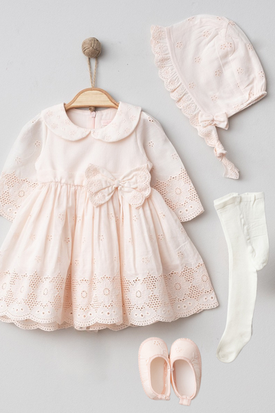 Rosalie Signature Collection – Kız Bebek Elbisesi- 4 Parça