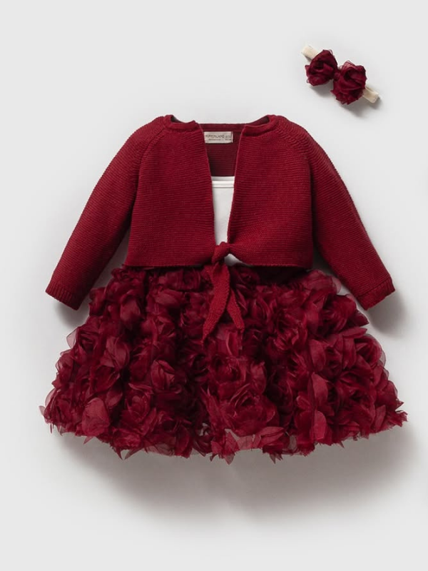 Ruby Rose Kız Bebek Özel Gün Etekli 4 Lü Set