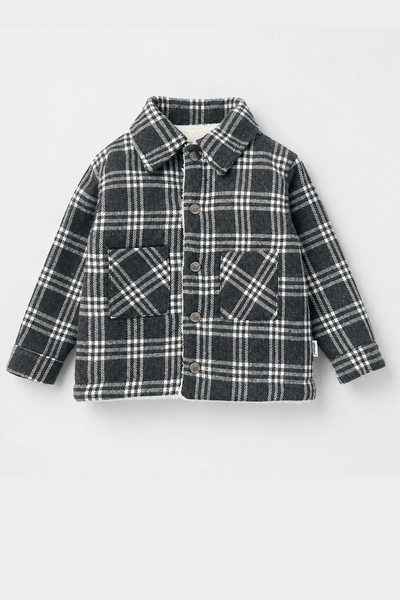 Urban Check Peluş Astarlı Ekose Çocuk Ceket